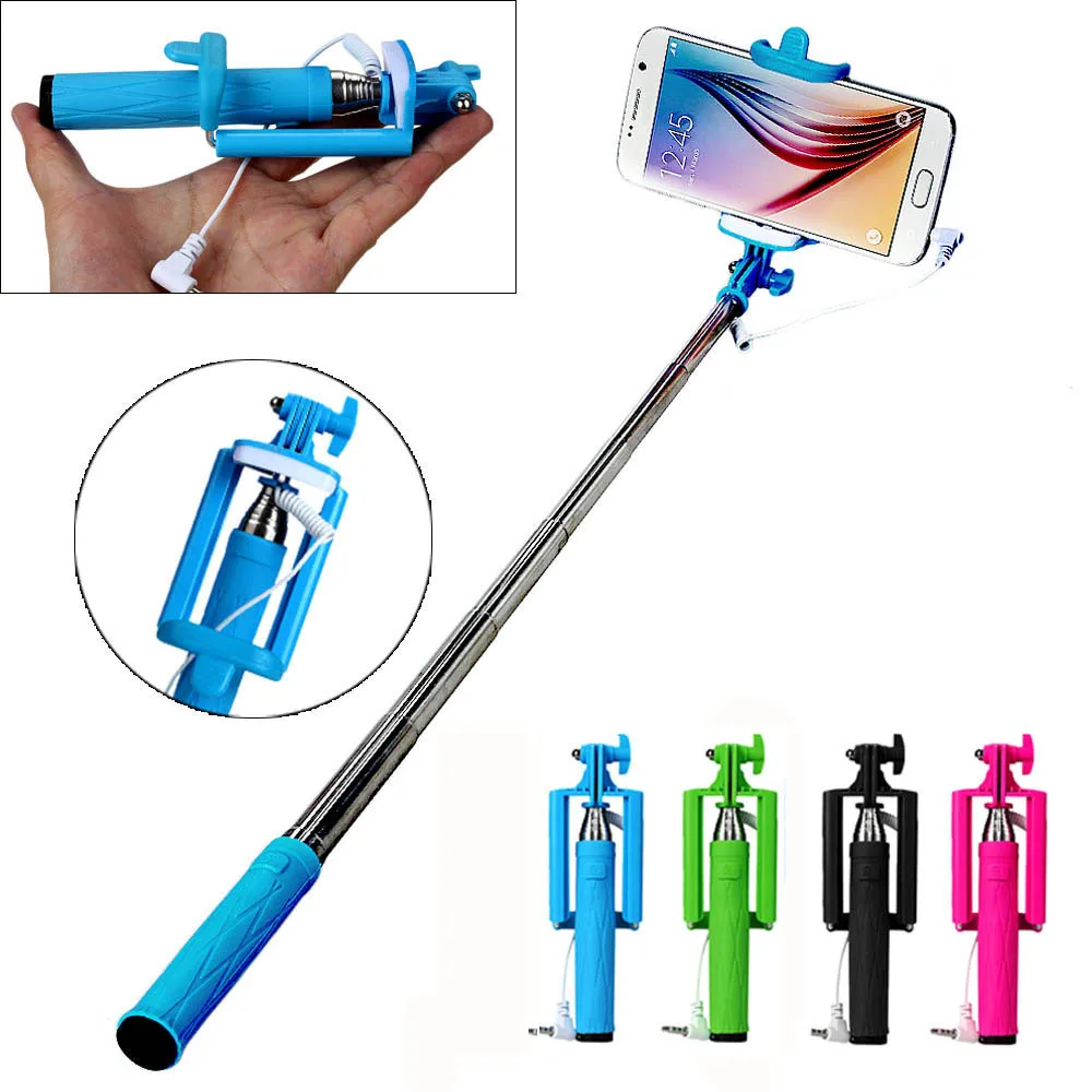 Universal Selfie Sticks Gifts Handheld Extendable Self Portrait Stick