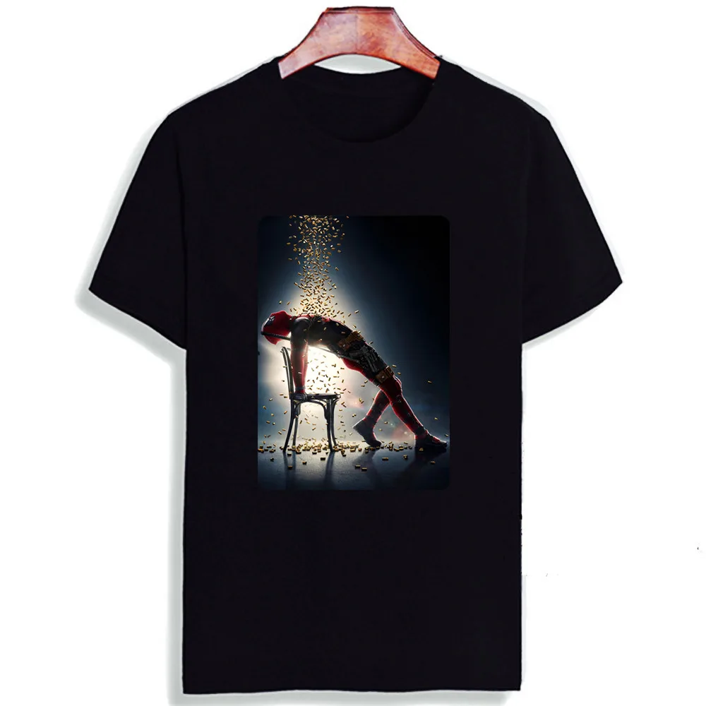 

Fashion Short Sleeve T Shirt Men Deadpool 2 Superhero Movie Printed 100% Cotton Top Tees Men Casual O Neck T-Shirt Unisex TShirt
