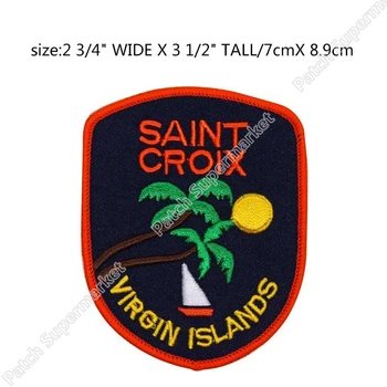 

SAINT CROIX VIRGIN ISLANDS Travel Souvenir Patches Embroidered Iron On badge wappen clothing Outdoor halloween costume