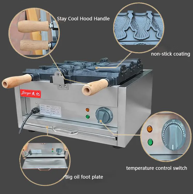 Мороженое тайяки чайник FY-1103B печенье в форме рыбы машина электрическая вафельница 220 В японский открытый пут Taiyaki машина