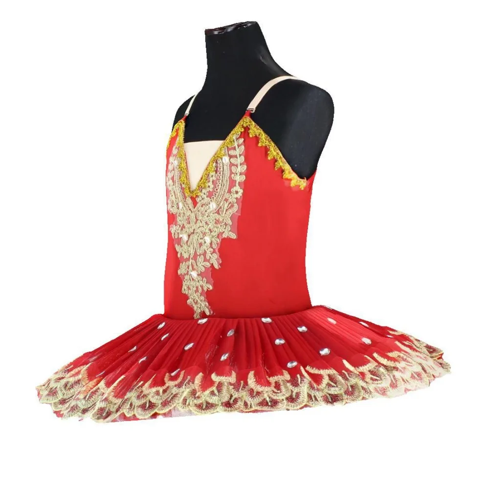 Профессиональное балетное платье для девочек; Детский костюм с юбкой-пачкой «Лебединое озеро»; красное балетное платье для детей; блинная юбка-пачка; танцевальная одежда для девочек