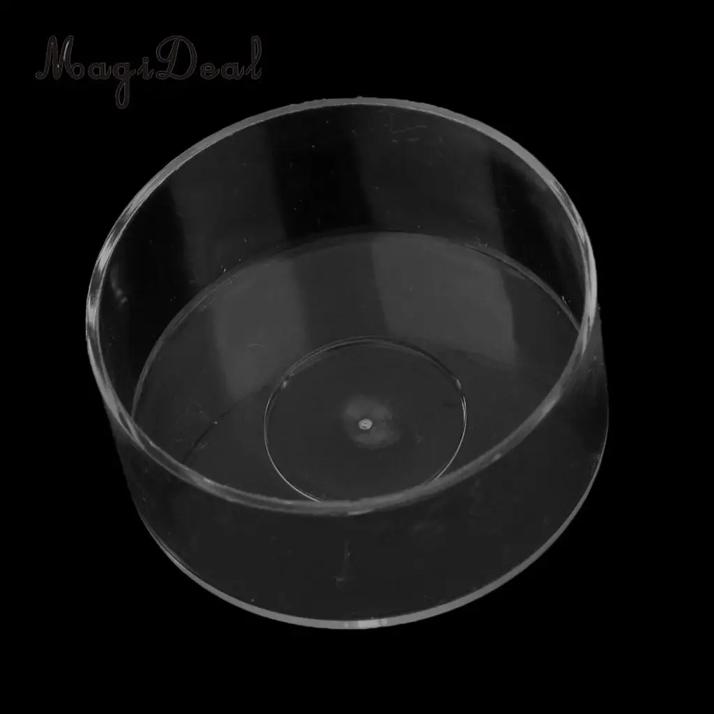 MagiDeal 10 Pieces Clear Wax Containers Candle Tealight Cups Plastic for use with Scented Candles