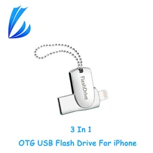 LL TRADER iOS OTG USB Flash Drive USB 2.0 128GB For iPhone iPad iPod Android Storage USB Stick Memory Pen drive Flash Drive 64GB
