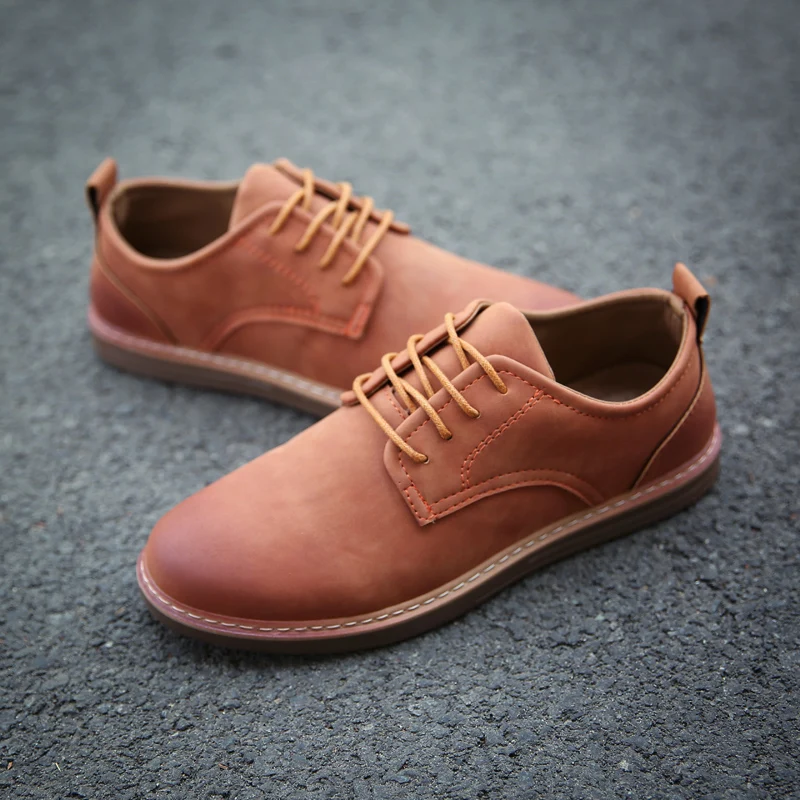 fashion leather casual shoes men comfortable leisure moccasins cheap dress male footwear work elegant boy oxford shoes for m (14)