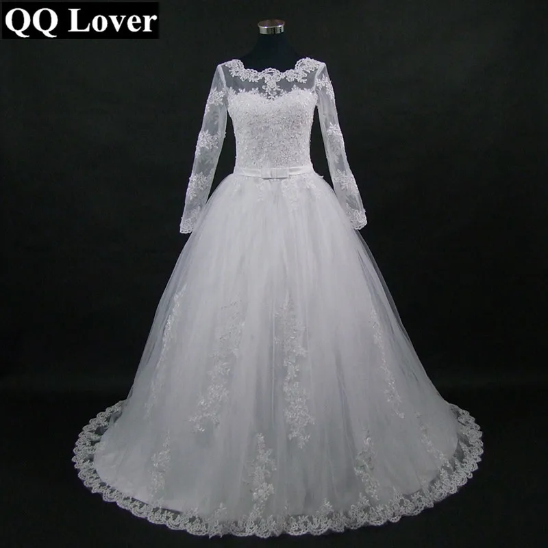 Женское свадебное платье с открытой спиной QQ Lover недорогое кружевное 2019|dress wedding