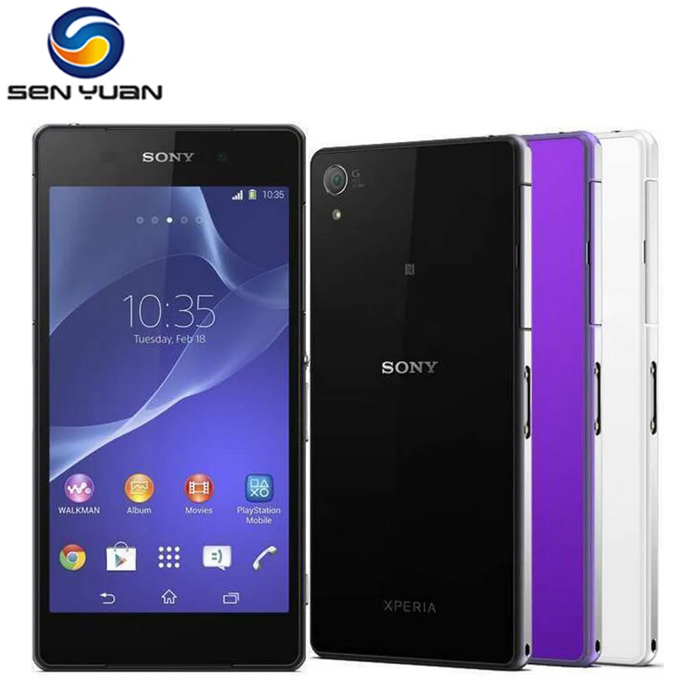 

Original Sony Xperia Z2 D6503 Unlocked Mobile Phone GSM WCDMA 4G LTE Android Quad Core RAM 3GB ROM 16GB 5.2" 20MP Camera Phone