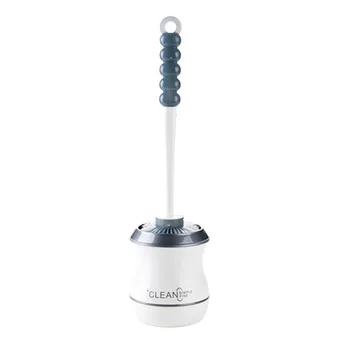 

Long Handle Toilet Stand Brush Non-Slip with Base Durable PE High Quality Brush Set for Toilet Hotel