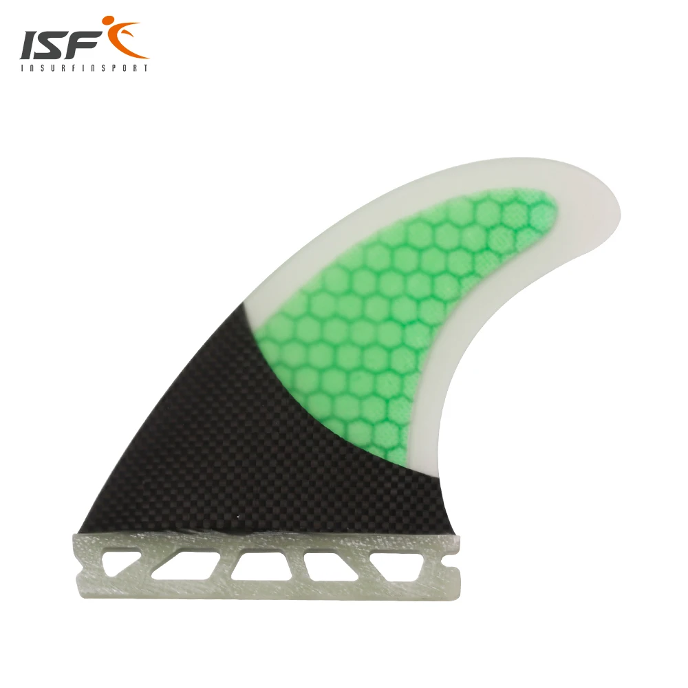 Fast delivery future G5 green carbon fiber surfboard fins