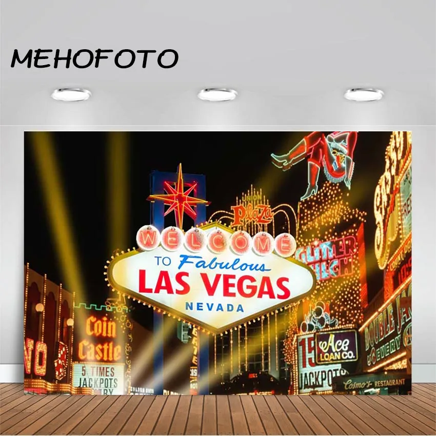 MEHOFOTO Las Vegas Вечерние Декорации для фотосъемки в стиле казино на день рождения