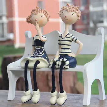 

Resin Crafts hanging feet Cartoon model Wedding Gift home desktop decor decoration ornaments European Chinese style(A716)