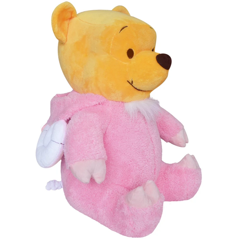 Disney подлинные плюшевые игрушки розовый ягненок Пух медведь милый плюшевое ношение игрушек шапка Винни Пух Супер мягкий Девочка Рождественский подарок ZFY159