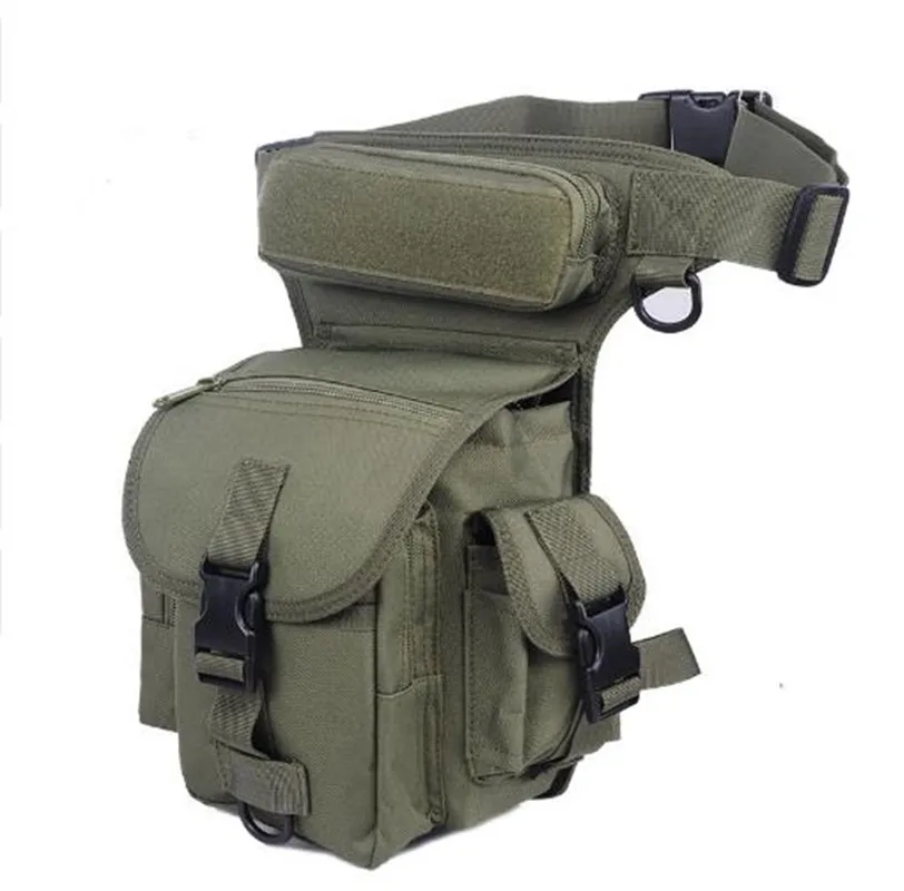 

Men Outdoor Sport Ride Waterproof Canvas Nylon waist bag Male Tactics Military Molle Leg Bag Thigh Pouch Multi-Pockets Belt Pack