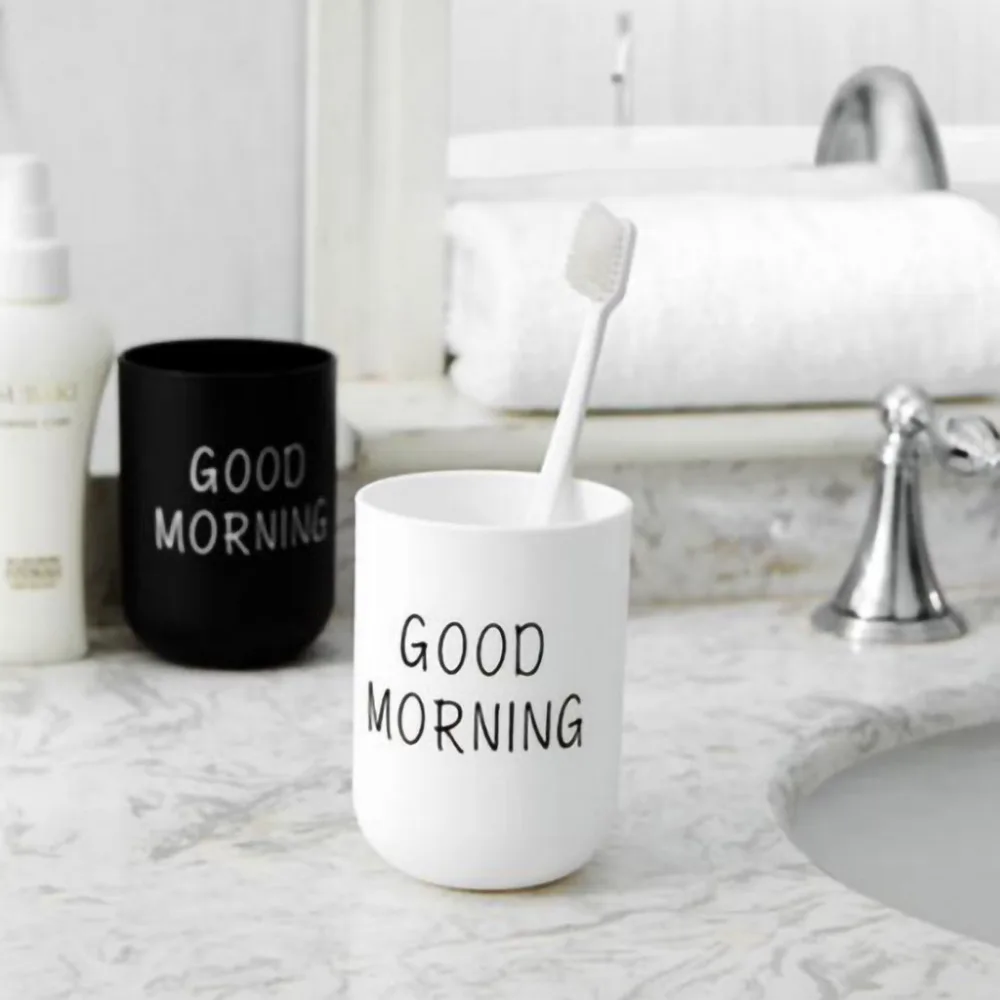Цвет для ванной кружка зубная щетка круглая чашки простой чистой чашки пара футляр для зубной щетки доброе утро