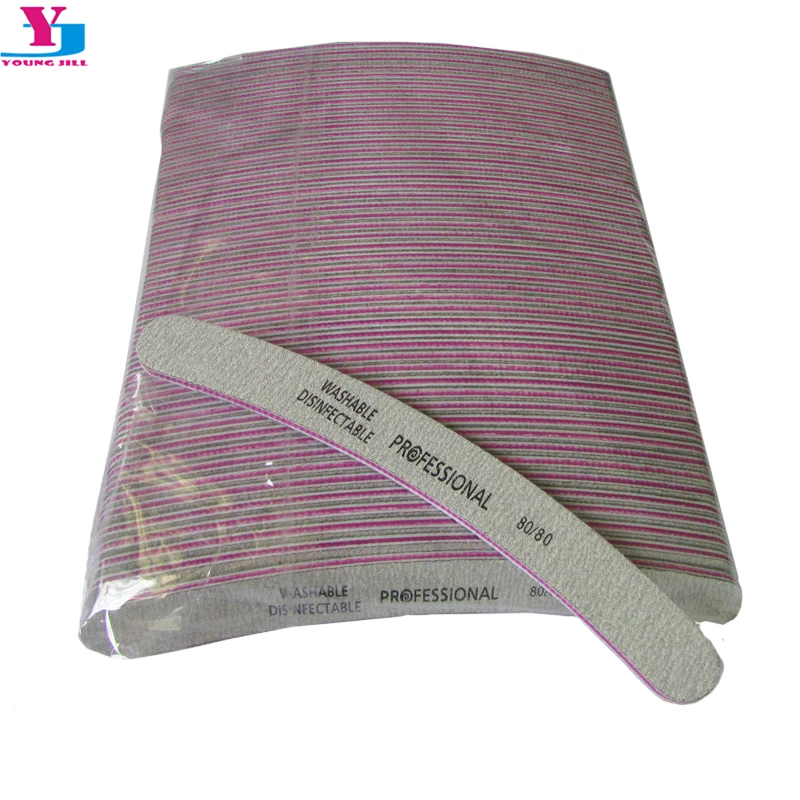 

50pcs Wholesale Grey Nail Art File 80/80 Grit Sanding Buffer Manicure Diagnostic Tools UV Gel Polisher Nail Files Lixa De Unha