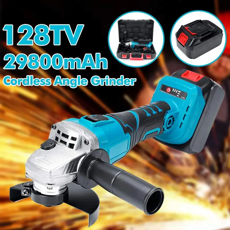 

40V Angle Grinder 29800mA Cordless Grinding Machine Electric Grinder Angle Grinder Grinding Power Tools for Home DIY