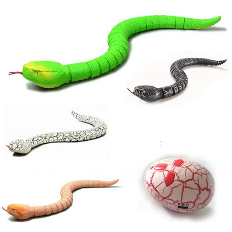 

2019 RC Remote Control Snake And Egg Rattlesnake Animal Trick Terrifying Mischief Toys for Children Funny Novelty Gift New Hot