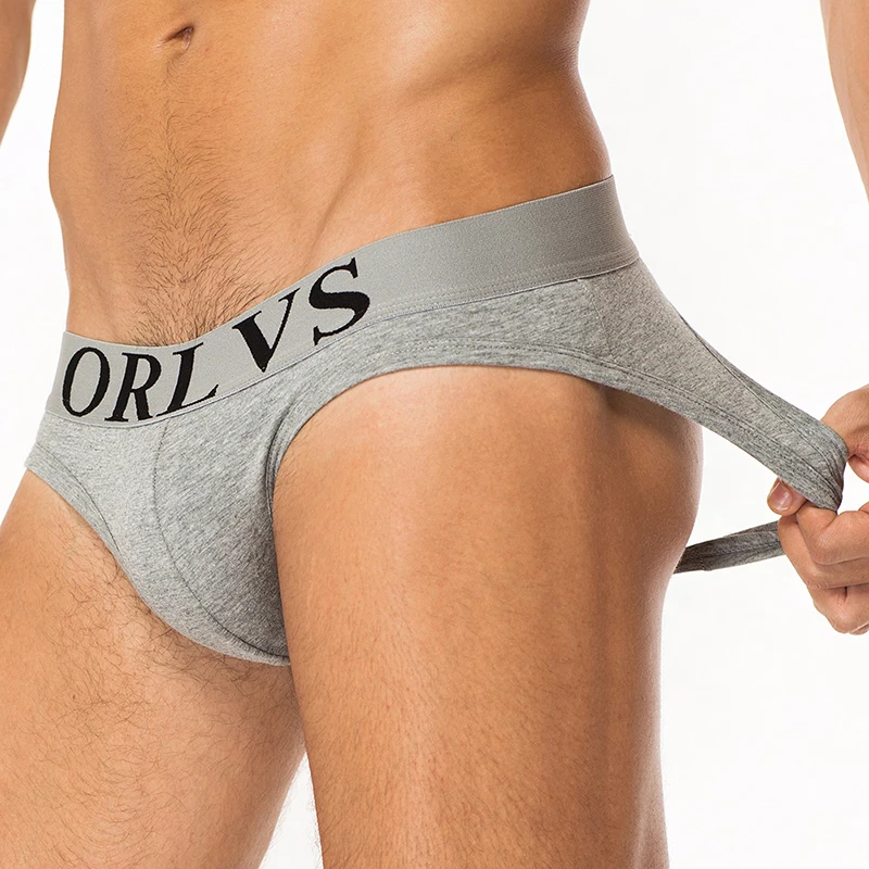 

2019 New Gay Men Jockstrap Sissy Men's Sexy Briefs Underwear Men G String Thong Tanga Solid Panties Underwear Cotton OR103