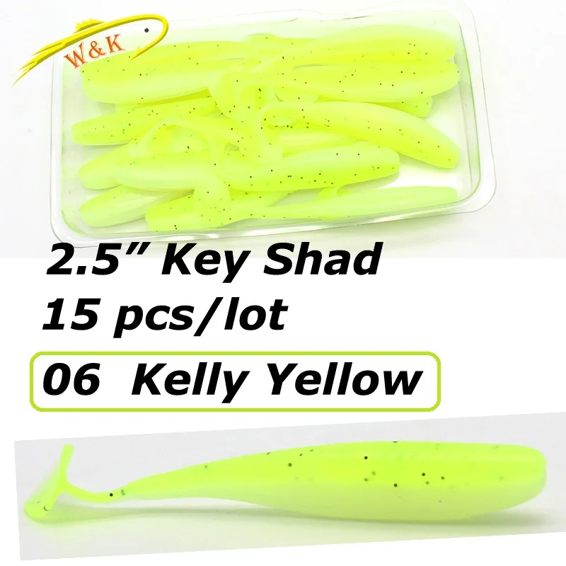 thumbnail image 1 of Pequeñas colas de 5 cm y 6 cm, cebos blandos para pesca en hielo, señuelos para pesca de percas, lucios, róbalos, señuelos para pesca en agua dulce, señuelos blandos Easy Shiner Shad, 1 of 5