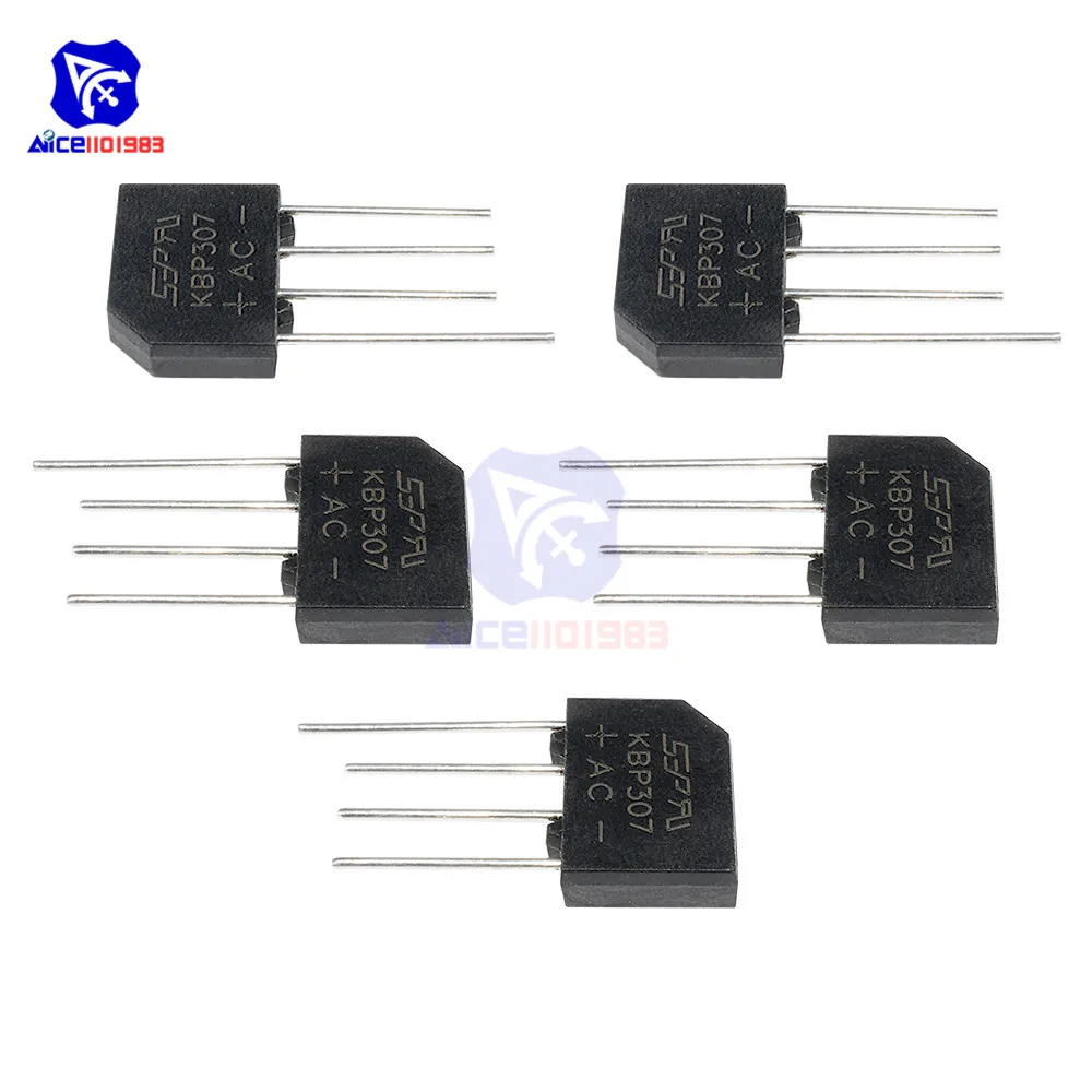 10 шт./лот IC чипы KBP307 SIP 4 3A 1000V мост выпрямительный диод оригинальная интегральная