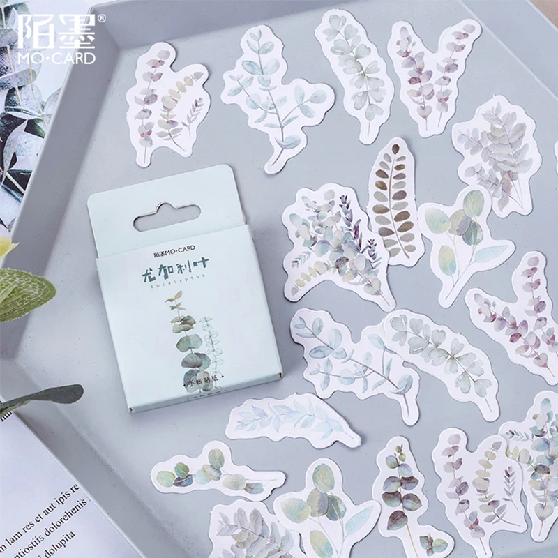 

46 Pcs/Lot Eucalyptus Plants Leaves paper sticker decoration stickers DIY for craft diary scrapbooking planner label sticker