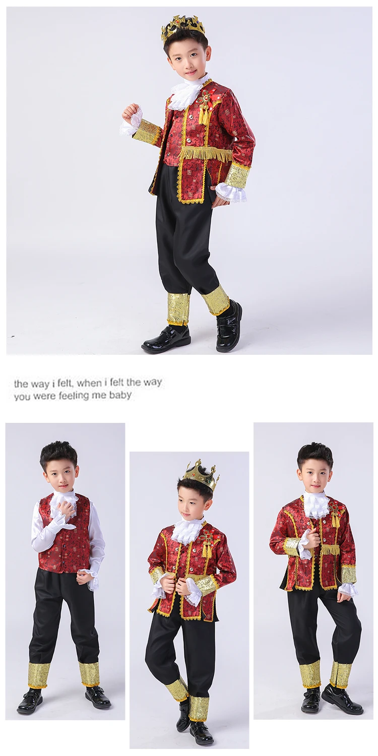 Русский для мальчиков классический традиционный костюм для выступлений детский суд принц Косплей High-Качественный костюм сценическая одежда для детей