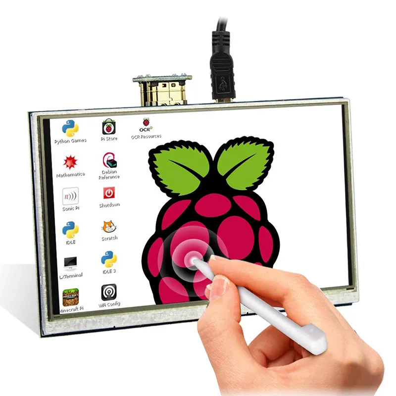 Elecrow дюймов 5 дюймов HDMI ЖК сенсорный экран Raspberry Pi 3 дисплей HD Интерфейс 800x480 5 дюймов RPI TFT монитор для Raspberry Pi 3 2B B +