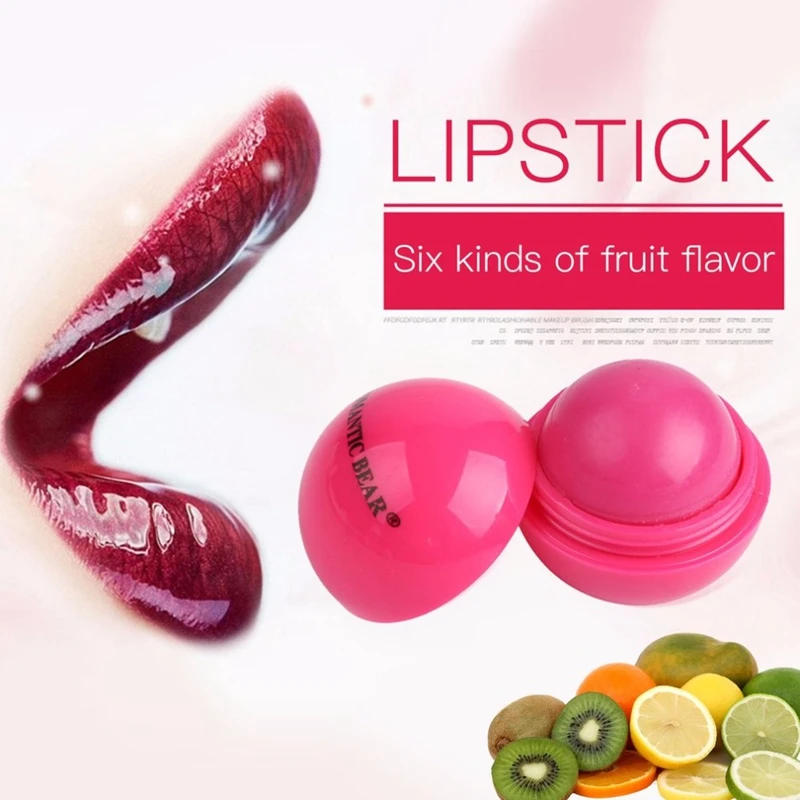 1piece Fruit Flavor Lip Balm Maquiagem Lipbalm Cute Round