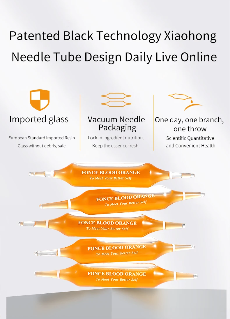 Fonce, маленькая красная игла, Япония, крови, апельсин, vc, эссенция, сыворотка для лица, 30 шт, никотиam, жидкая, оставайтесь на ногах, поздняя ампула, стоковый раствор