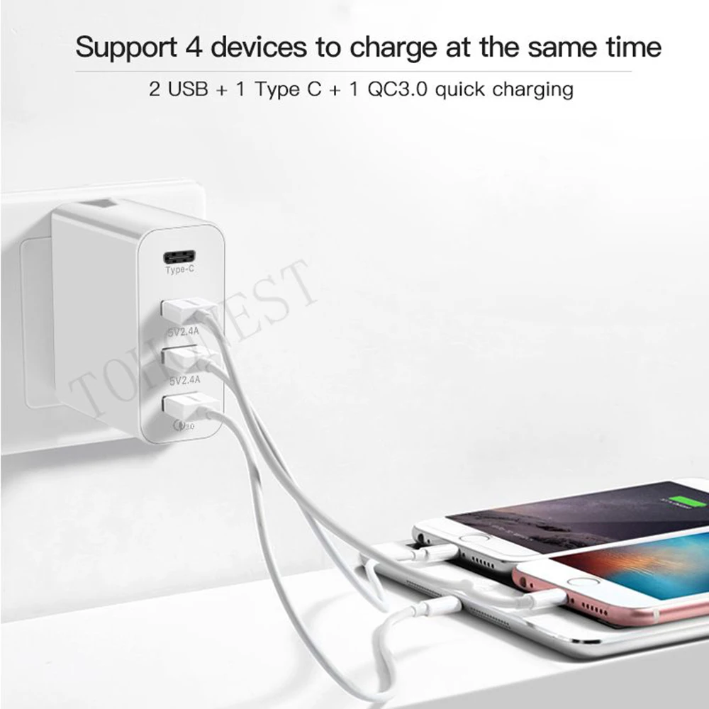 36W-Quick-Charge-3-0-Type-C-USB-Charger-Adapter-For-iPhone-Xiaomi-Samsung-Fast-Charger (2)