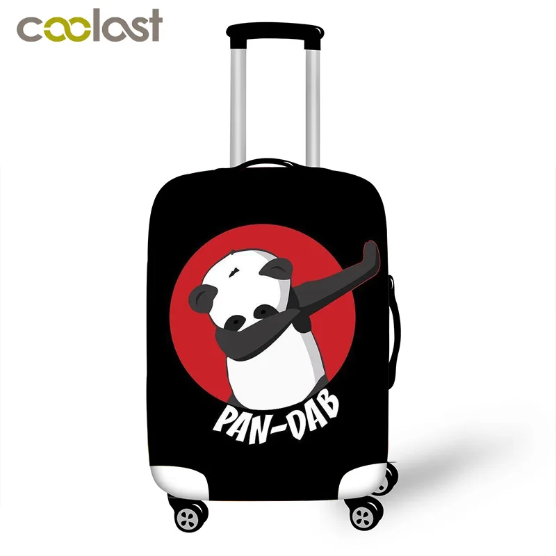 Image Panda Unicorn Kawaii 3D suitcase protective anti scratch luggage cover with zipper closure travel accessories