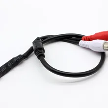 10x CCTV Микрофон Аудио микрофонный кабель для безопасности Камера 12 В DC Мощность RCA Выход