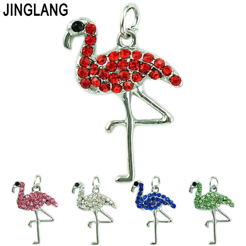 JINGLANG оптовая продажа модные подвески Посеребренные стразы металлическое
