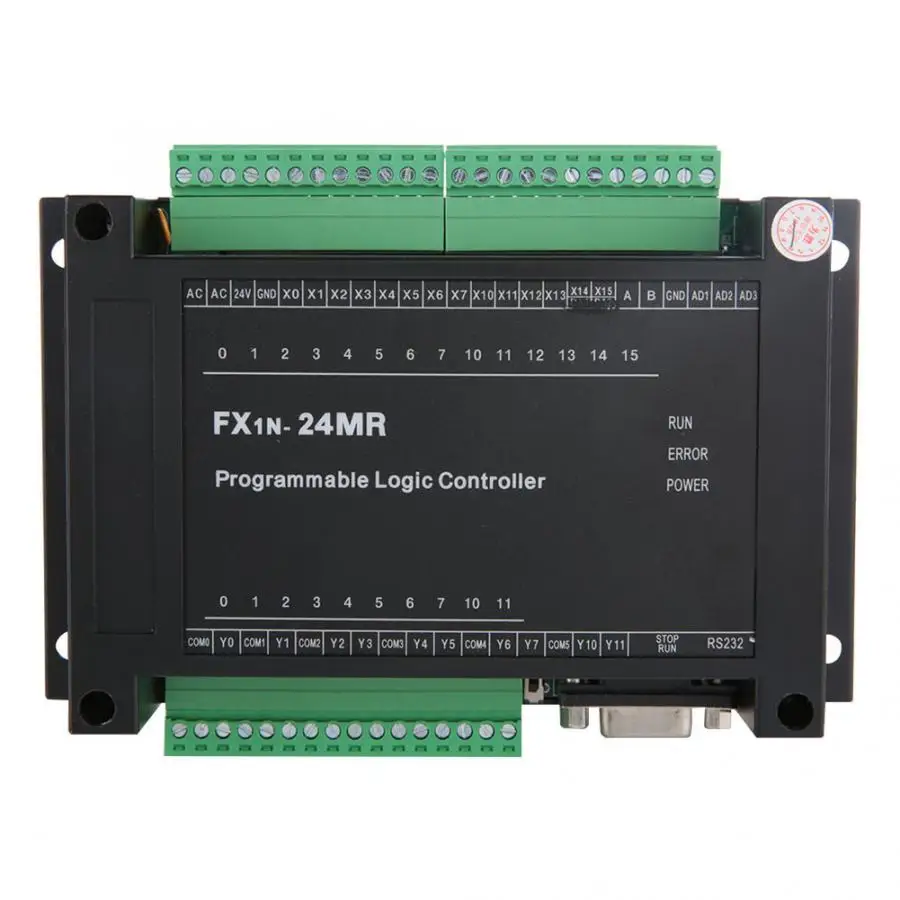

DC Motor Speed Controller Industrial Control Board FX1N-24MR 14 Input 10 Output 24V 5A Motor Regulator