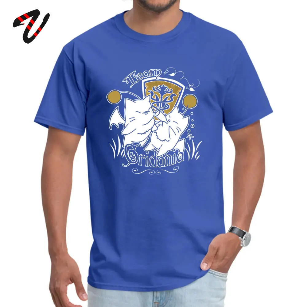 Team Gridania Moogles Casual T Shirt for Men 100% Cotton VALENTINE DAY T Shirt Tops T Shirt Short Sleeve Prevailing Round Neck Team Gridania Moogles 13349 blue