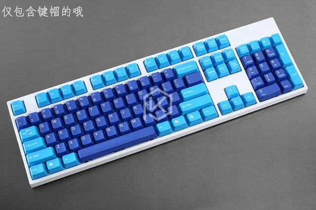 Taihao Abs Double Shot Keycaps For Diy Gaming Mechanical Keyboard Color Of Ocean Deep Blue White Yellow Red Orange Purple Pink Double Shot Keycap Double Shotkeycaps For Mechanical Keyboard Aliexpress