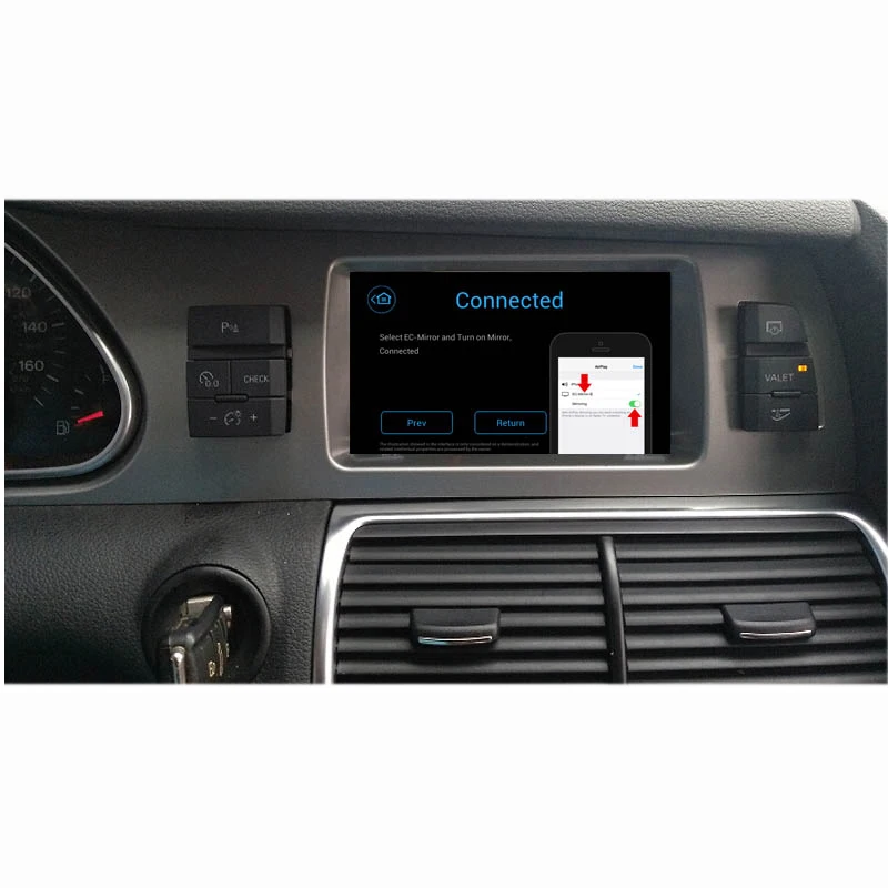Clearance 7 inch 2G RAM Android 6.0 Car Navigation GPS System Stereo Media Auto radio DVD Player for Audi A6 For Audi Q7 4