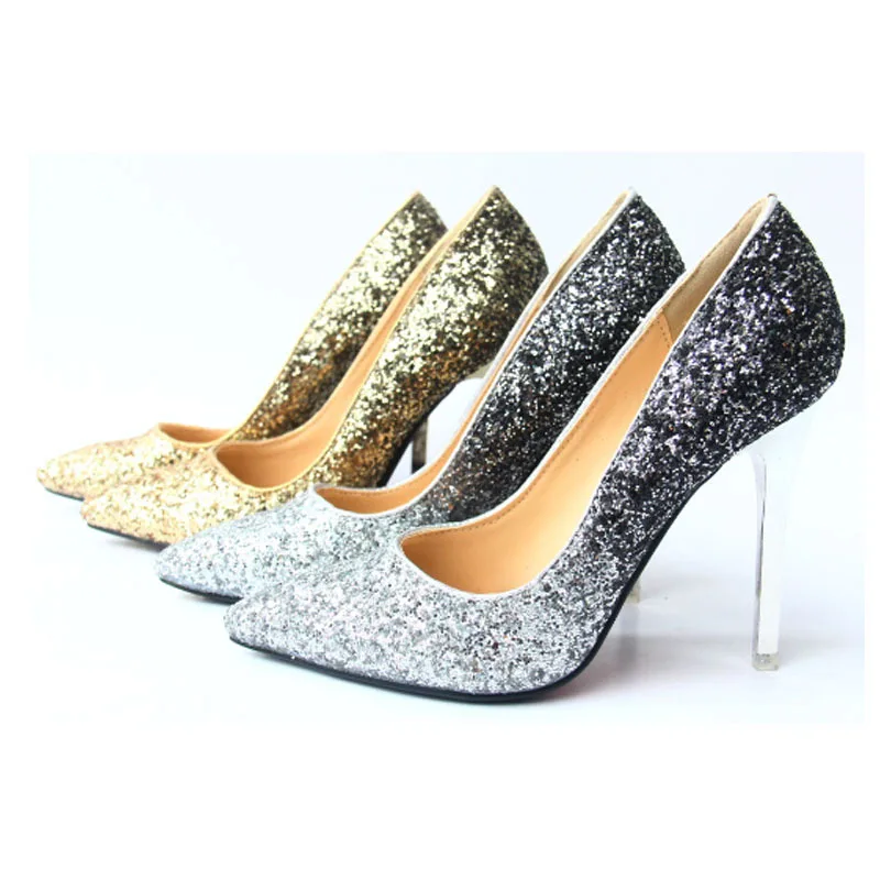 chaussure a talon paillette