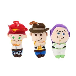 15 см Toy Story Woody Базз Лайтер Джесси keichain Плюшевые мультфильм игрушки куклы Мягкие kawaii фильм куклы хлопок игрушка в подарок