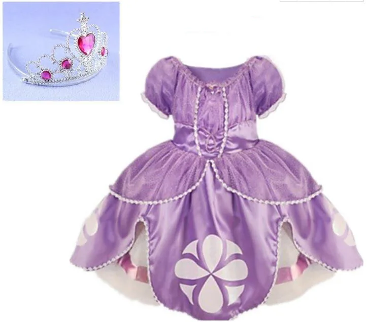 purple D Fantasia vestidos; коллекция года; Детские платья для костюмированной вечеринки; костюм Рапунцель; одежда принцессы; одежда для выступлений; горячая распродажа; - Цвет: purple D