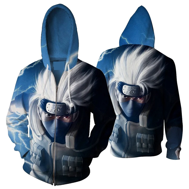 

Anime Hoodies 3D Print Naruto One Piece Fairy Tail Dragon Ball Hoodie Cosplay Sweatshirts Zipper Hooded Jackets Autumn Clothing