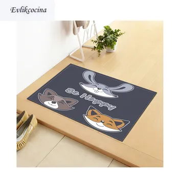 

Free Shipping Happy Animal Friends Tapis Salon Absorbent Bath Mat Area Rug For Living Room Bedroom Floor Carpet Tapete Infantil