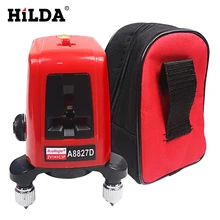 A8827D 360 градусов самонивелирующийся 3 линии 3 точки поворотные горизонтальные вертикальные красные Лазерные уровни поперечная Лазерная линия+ Лазерные указатели