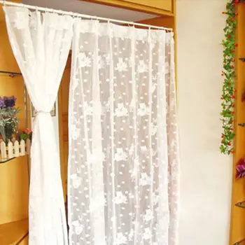 

Multifunction Curtain Expansion Link Spring Loaded Extendable Telescopic Net Voile Tension Curtain Rail Pole Durable