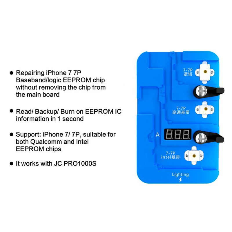 PRO1000S для iPhone x Baseband чип EEPROM IC модуль чтение-запись программист вне линии операции - Цвет: ip 7g7p  Module