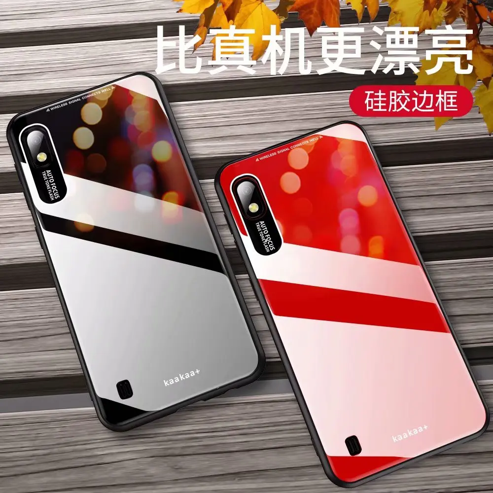 

For Samsung Galaxy A30 A40 A50 A70 Case Luxury Plexiglass Hard Mirror effect protective Back Cover case for samsung a10 a20