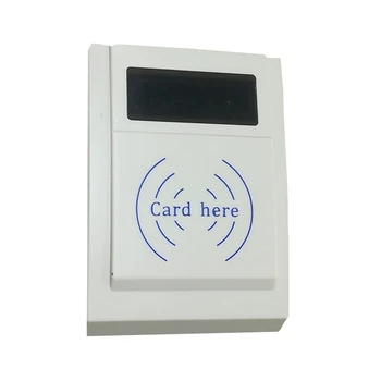 

125 khz and 13,56 mhz rfid hotel front desk check in system using T57 and M1 encoder card reader, data collector and software