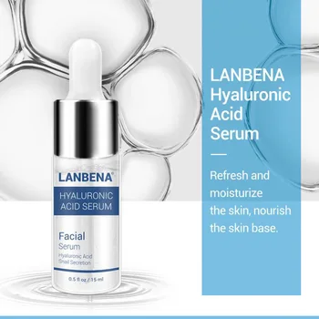 

LANBENA Skin Care Essence Vitamin C Facial Serum Face Cream Hyaluronic Acid Anti Aging Wrinkle Moisturizing Whitening