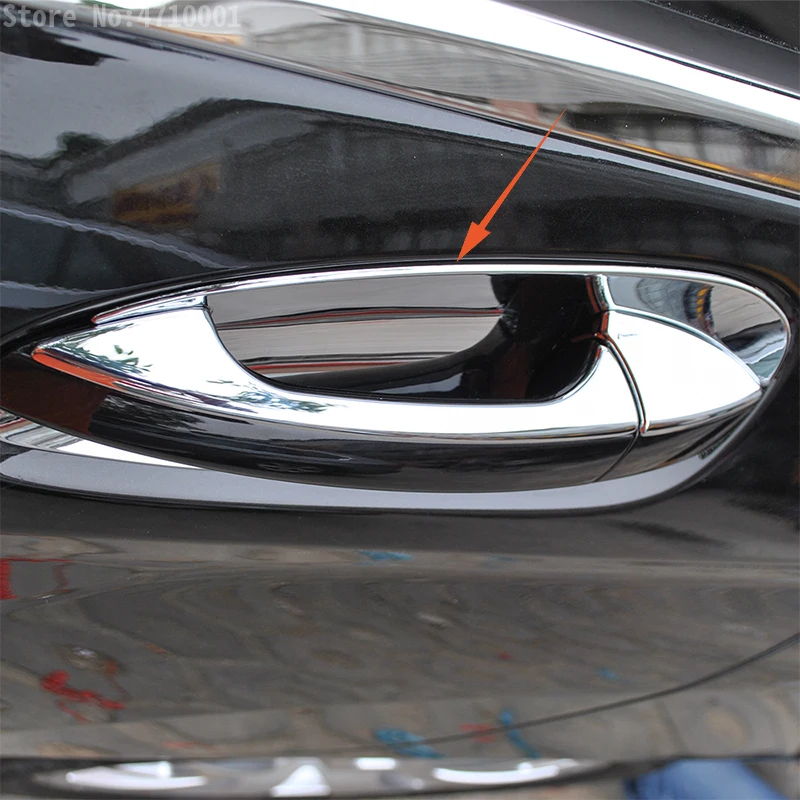 

Chrome Car Door Handle Trim Door Bowl Decoration For Mercedes Benz GLK/GL/ML/C Class W204 X204 Car Styling Accessories