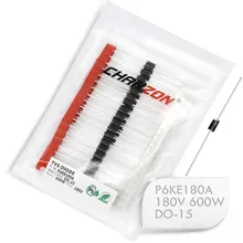 50 шт.) tvs-диоды P6KE180A P6KE180 600 Вт 180 в DO-15(DO-204AC) осевой однонаправленный канал 600 Вт 180 вольт