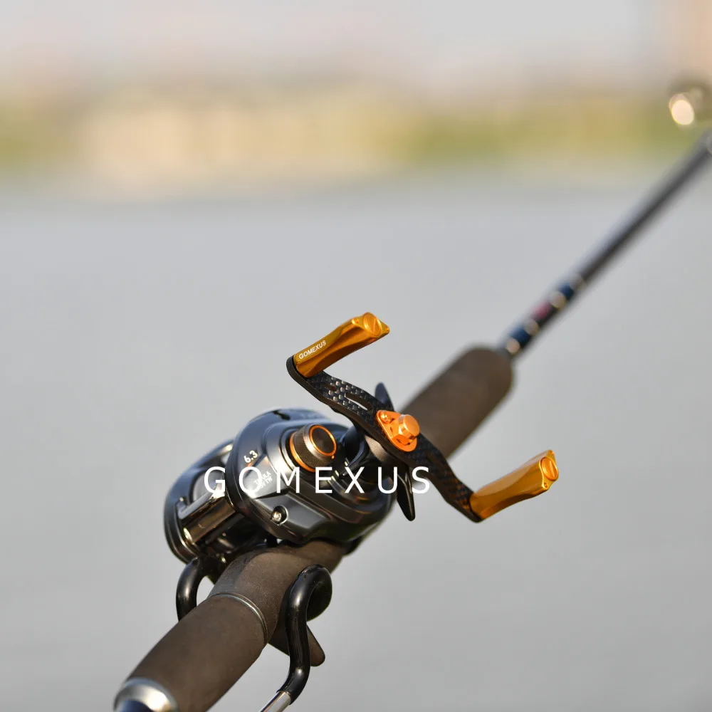 Gomexus Мощность ручка углерода для Abu Garcia Ambassadeur Pro Rocket PR 5500 5501 6501 6500 Катушка Ручка 90